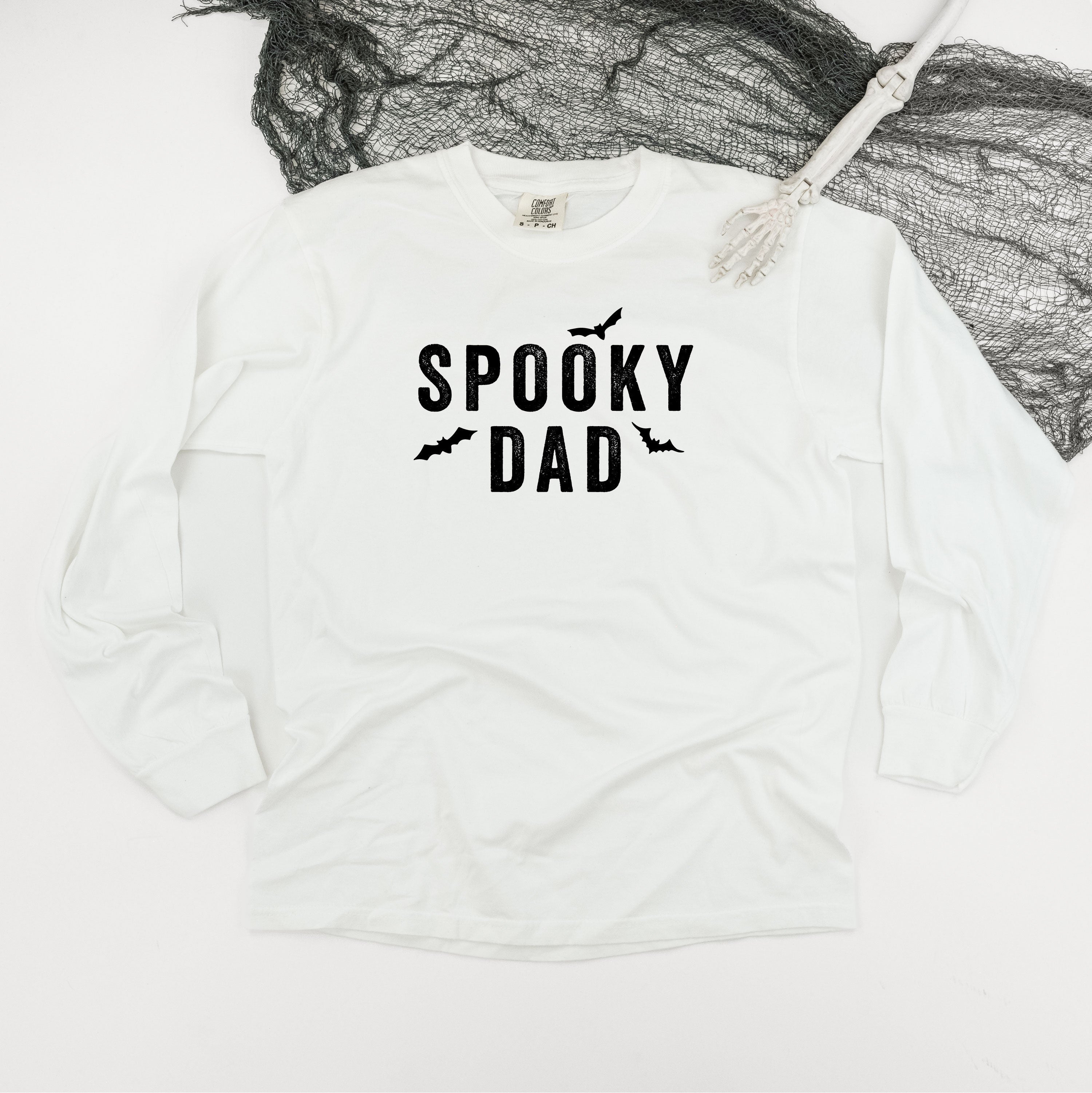 Spooky Dad - Long Sleeve Comfort Colors Tee Little Mama Shirt Shop