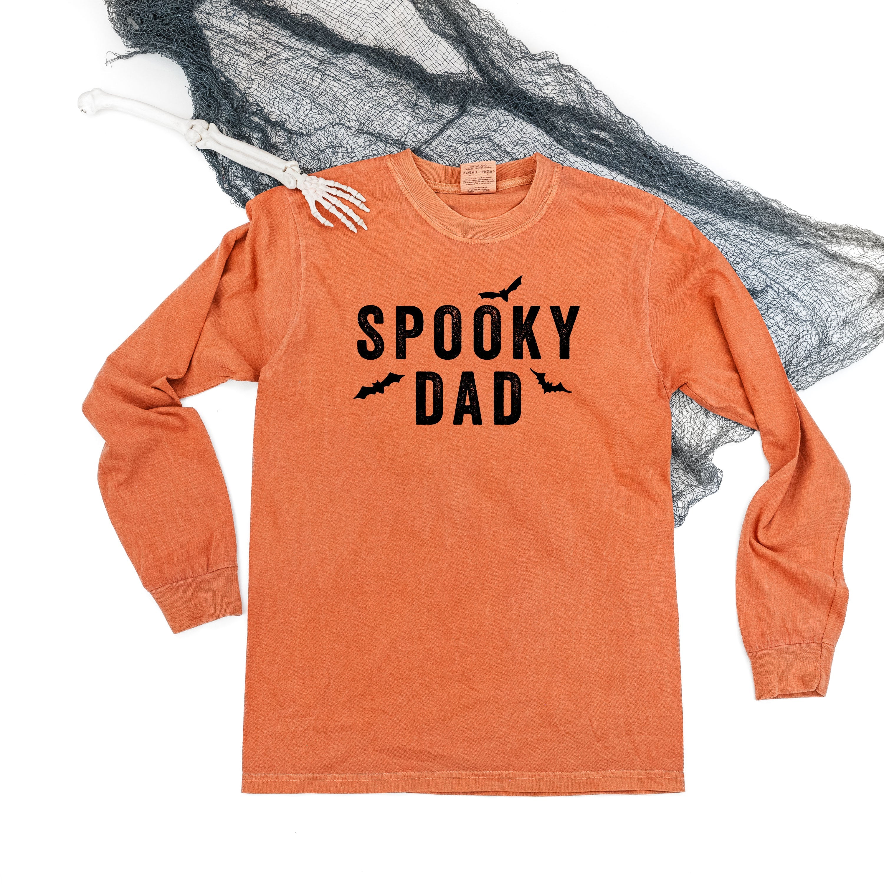 Spooky Dad - Long Sleeve Comfort Colors Tee Little Mama Shirt Shop