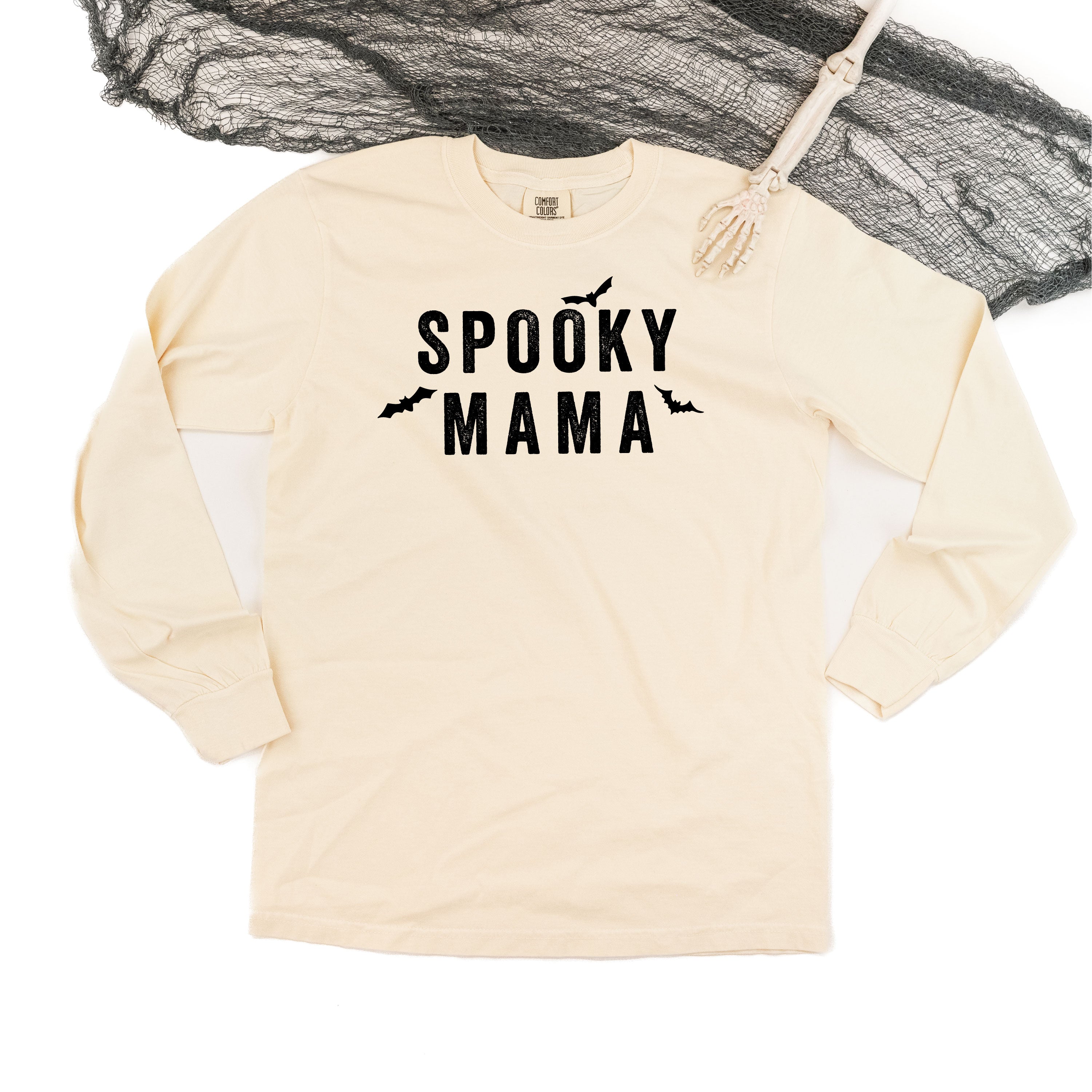 Spooky Mama - Long Sleeve Comfort Colors Tee Little Mama Shirt Shop