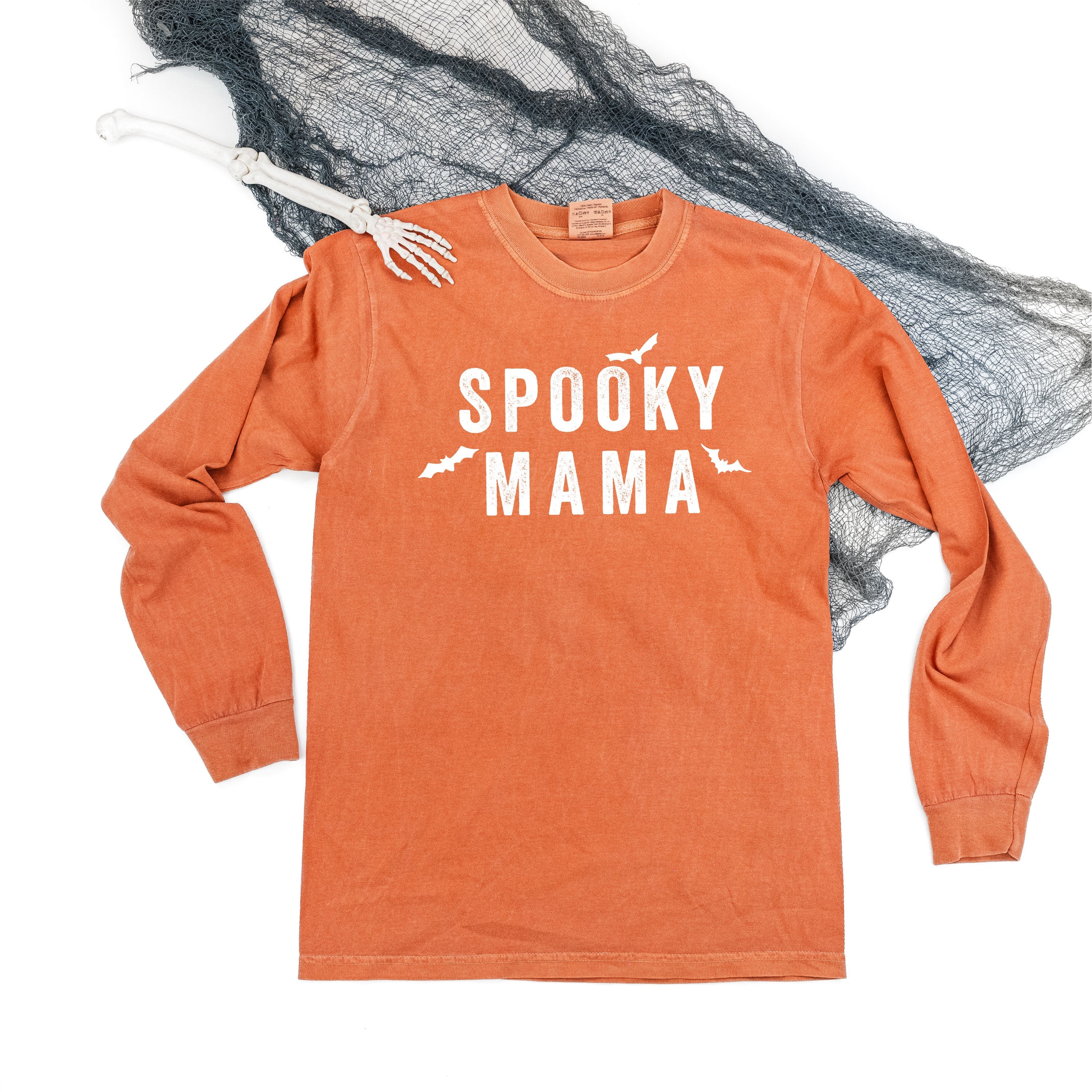 Spooky Mama - Long Sleeve Comfort Colors Tee Little Mama Shirt Shop