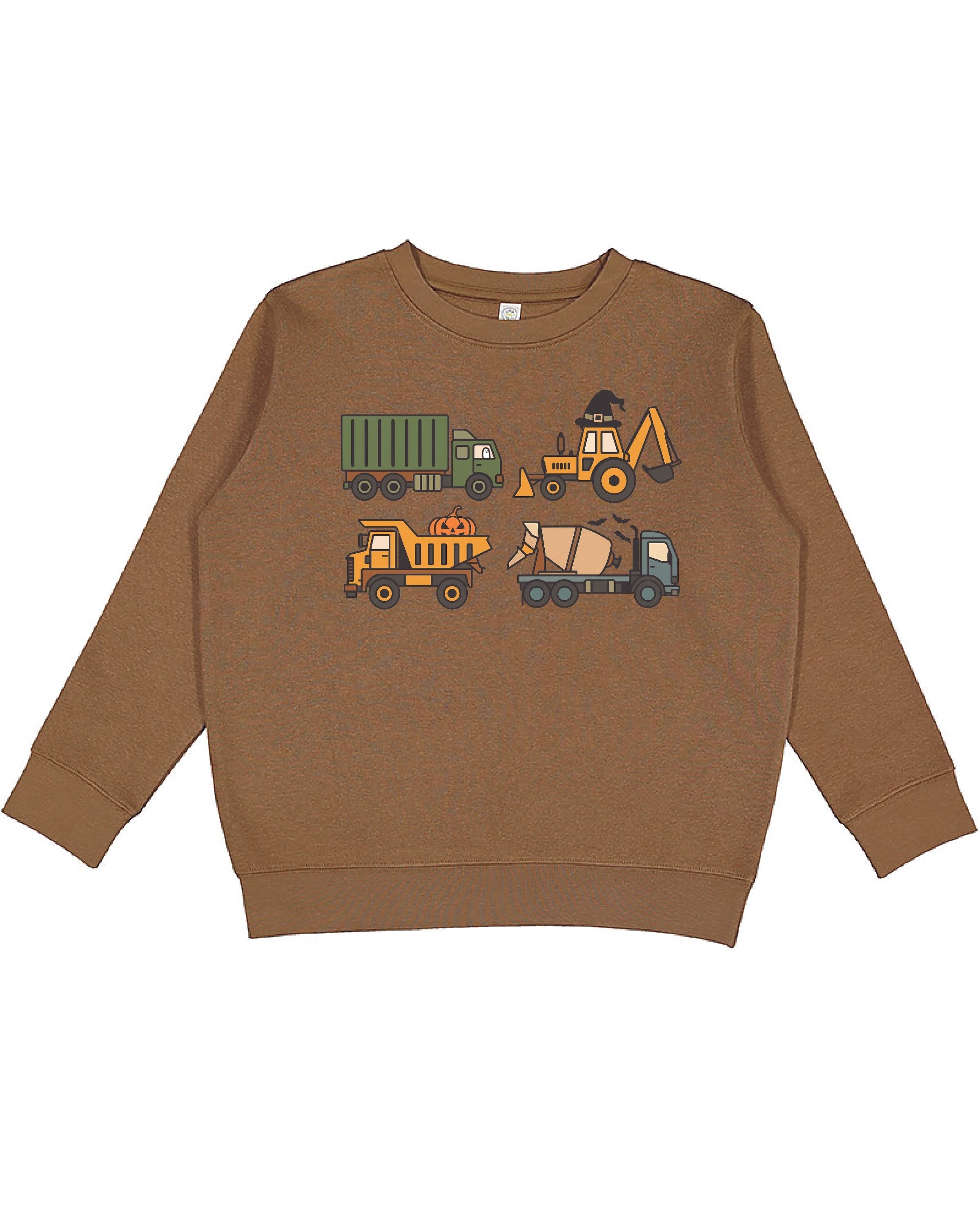Spooky Construction Trucks - Child Sweater Little Mama Shirt Shop