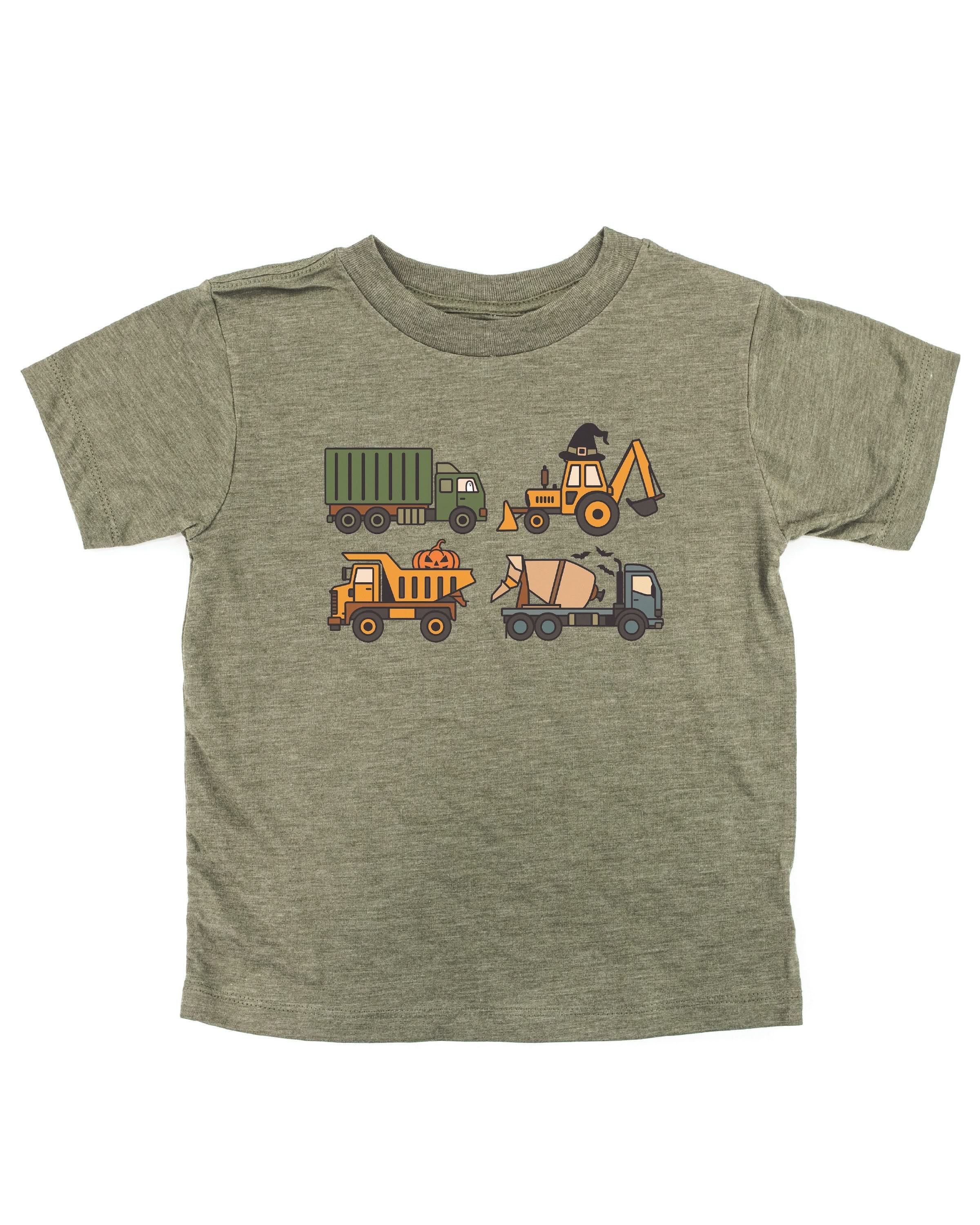 Spooky Construction Trucks - Child Tee Little Mama Shirt Shop