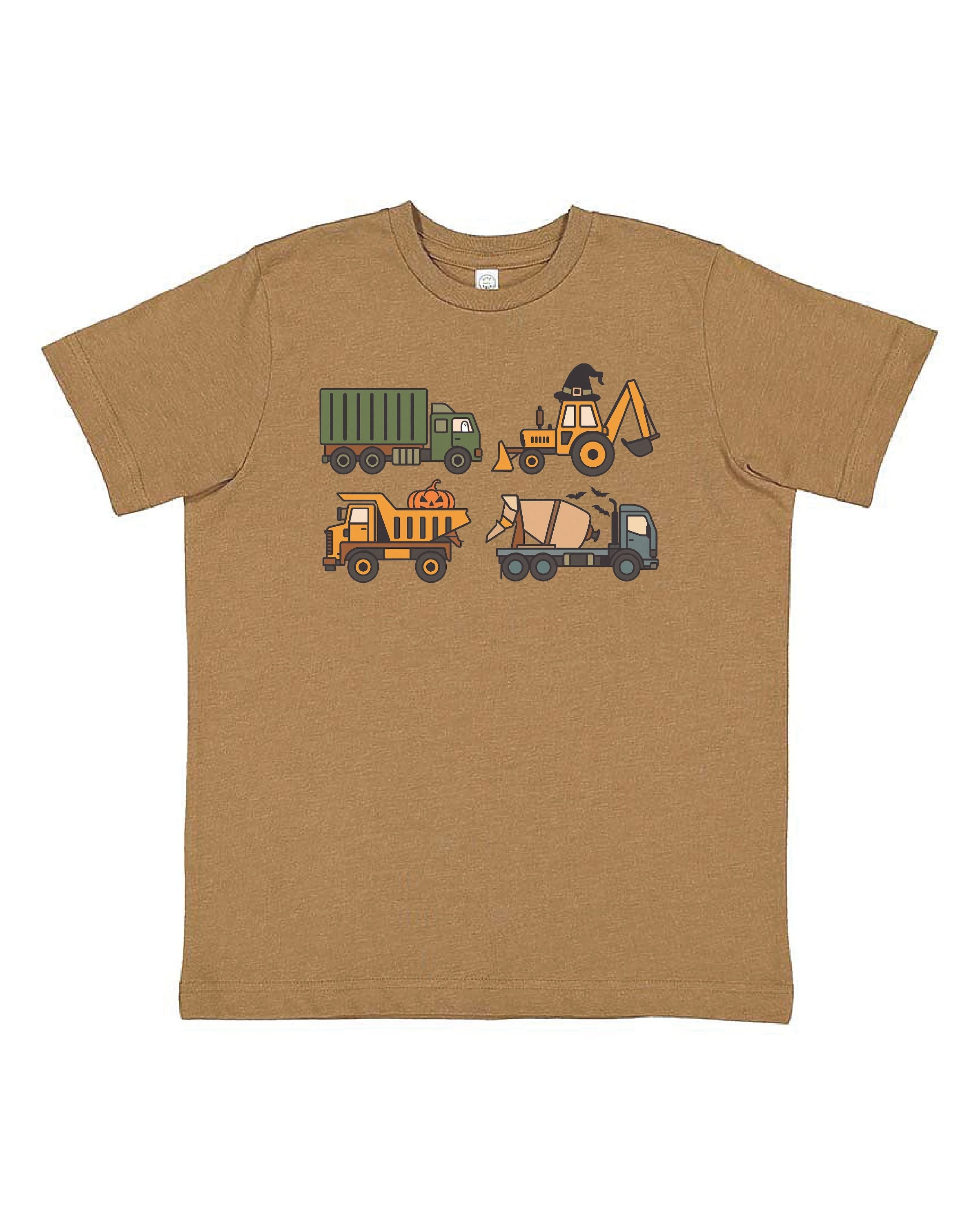Spooky Construction Trucks - Child Tee Little Mama Shirt Shop