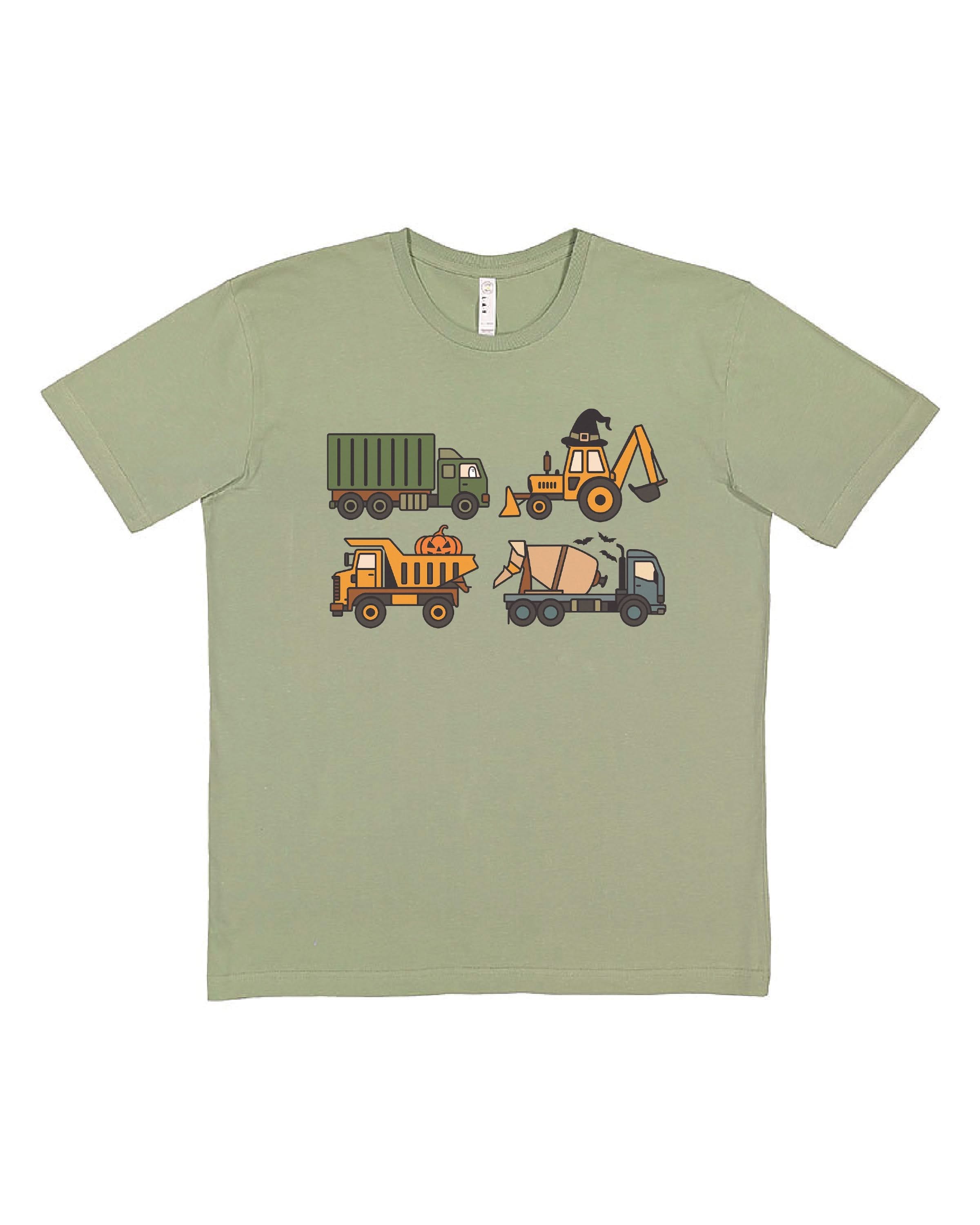Spooky Construction Trucks - Child Tee Little Mama Shirt Shop