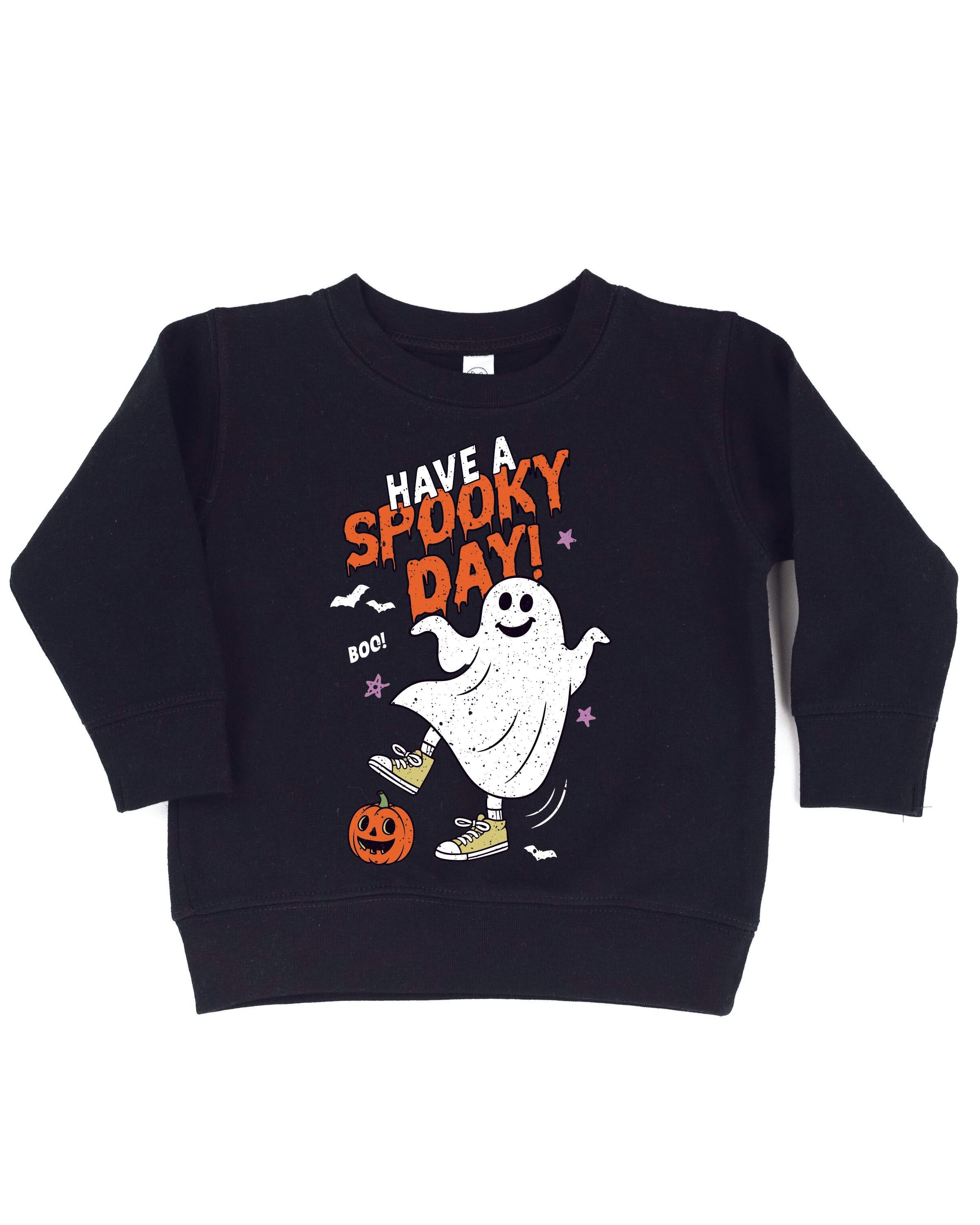 Have A Spooky Day - Black Child Sweater Little Mama Shirt Shop