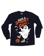Have A Spooky Day - Black Long Sleeve Comfort Colors Tee Little Mama Shirt Shop