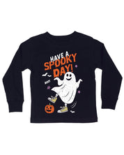 Have A Spooky Day - Black Child Long Sleeve Tee Little Mama Shirt Shop