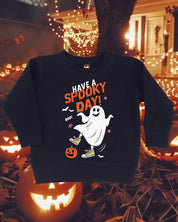 Have A Spooky Day - Black Child Sweater Little Mama Shirt Shop