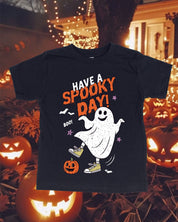 Have A Spooky Day - Black Child Tee Little Mama Shirt Shop