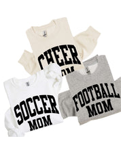 Varsity Style - Sports Moms - (Choose Your Sport) - Basic Fleece Little Mama Shirt Shop LLC