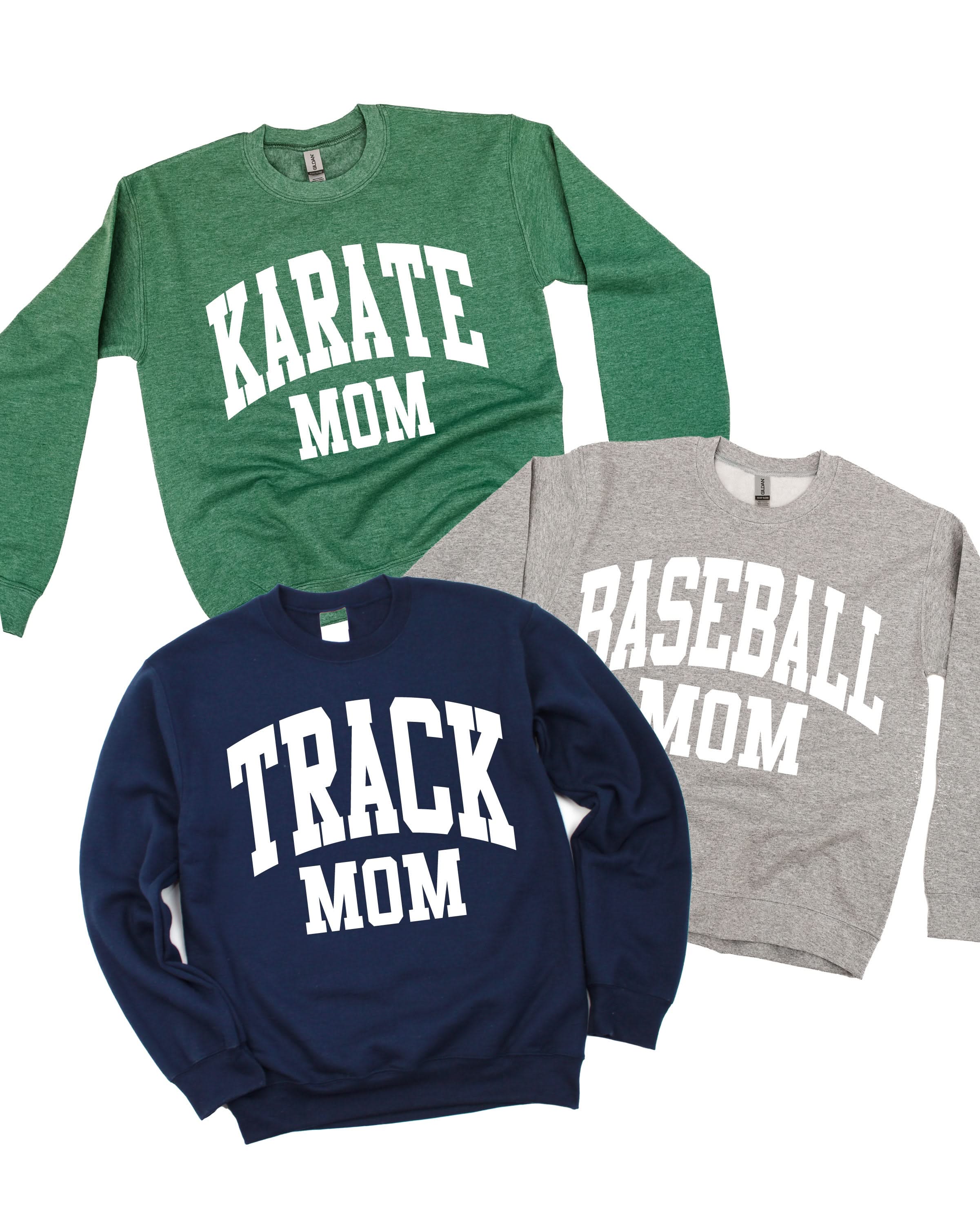 Varsity Style - Sports Moms - (Choose Your Sport) - Basic Fleece Little Mama Shirt Shop LLC