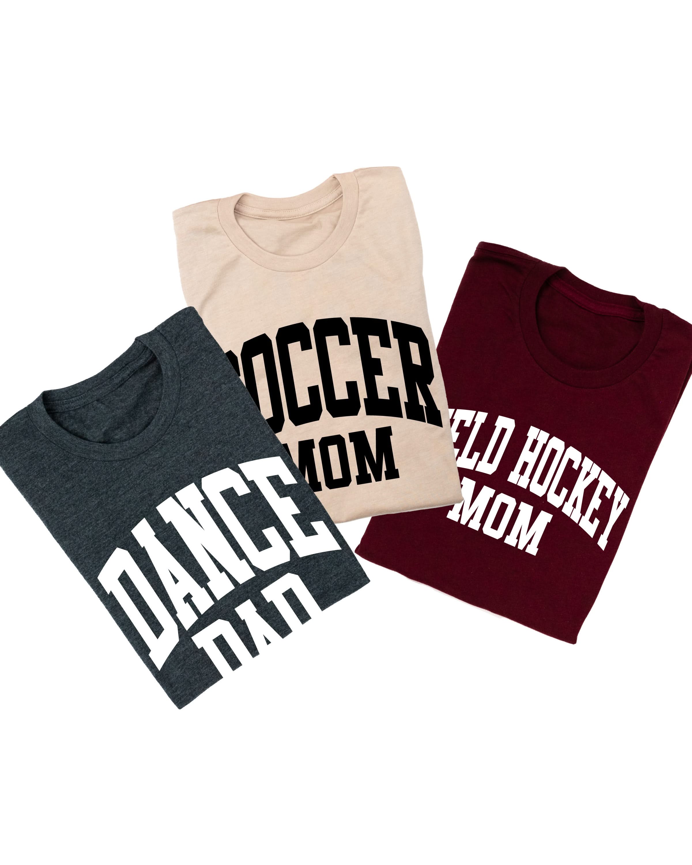 Varsity Style - Sports Moms - (Choose Your Sport) - Unisex Tee Little Mama Shirt Shop