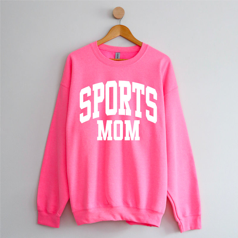 Varsity Style - SPORTS MOM - BASIC FLEECE CREWNECK