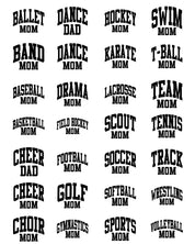 Varsity Style - Sports Moms - (Choose Your Sport) - Comfort Colors Tee Little Mama Shirt Shop
