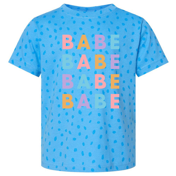 BABE x4 - PASTEL DESIGN - SPOTTED Child Tee