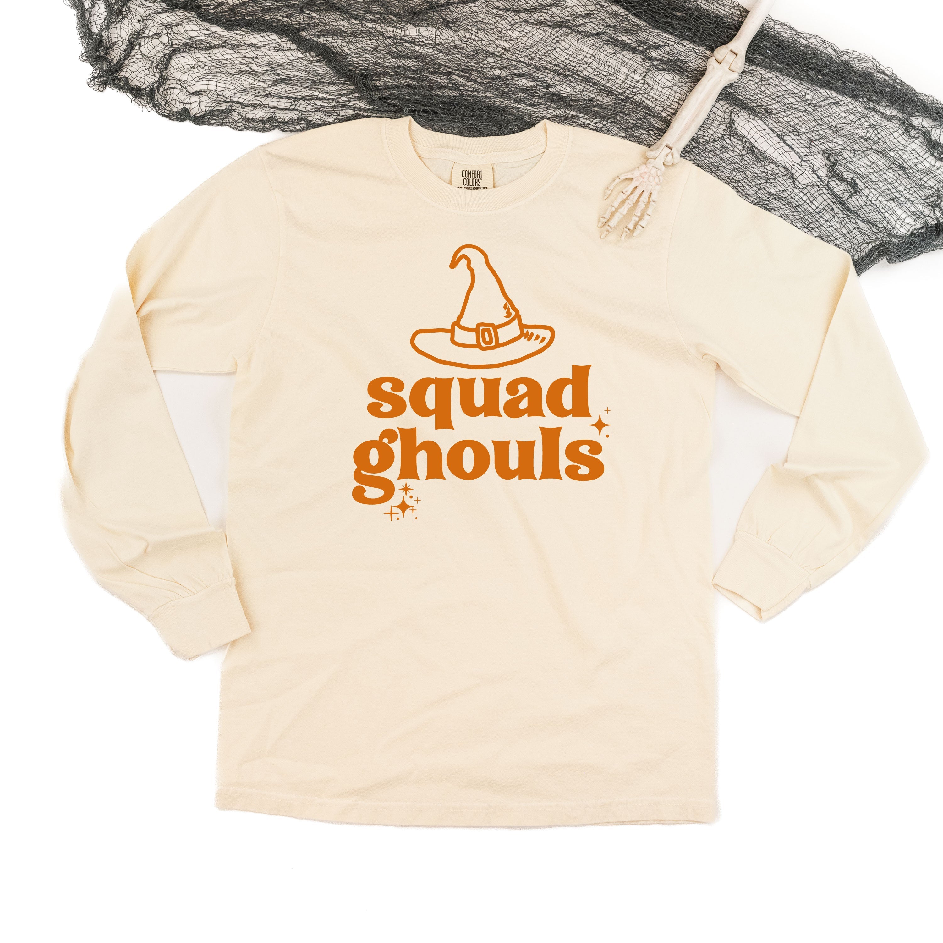 Squad Ghouls - Long Sleeve Comfort Colors Tee Little Mama Shirt Shop
