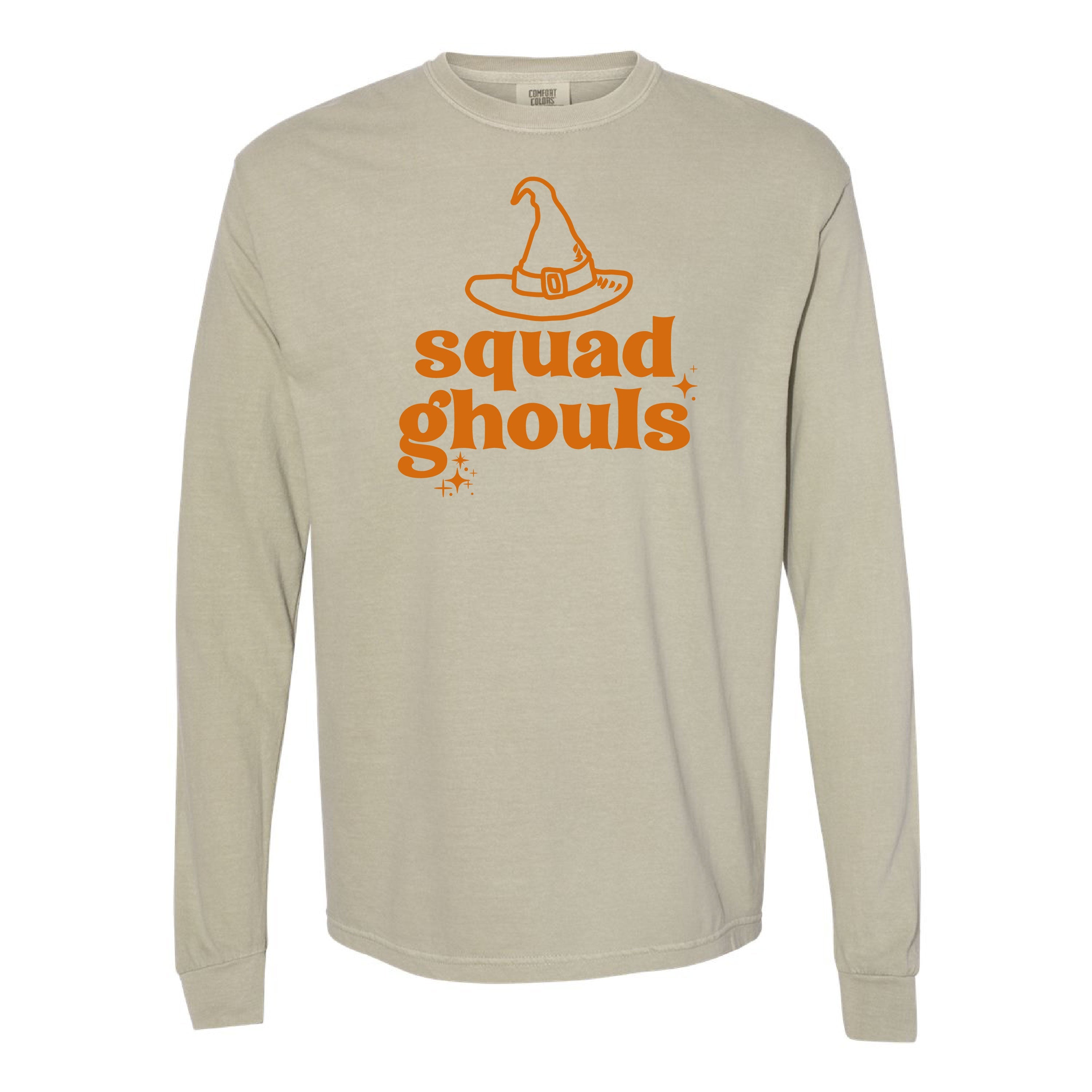 Squad Ghouls - Long Sleeve Comfort Colors Tee Little Mama Shirt Shop