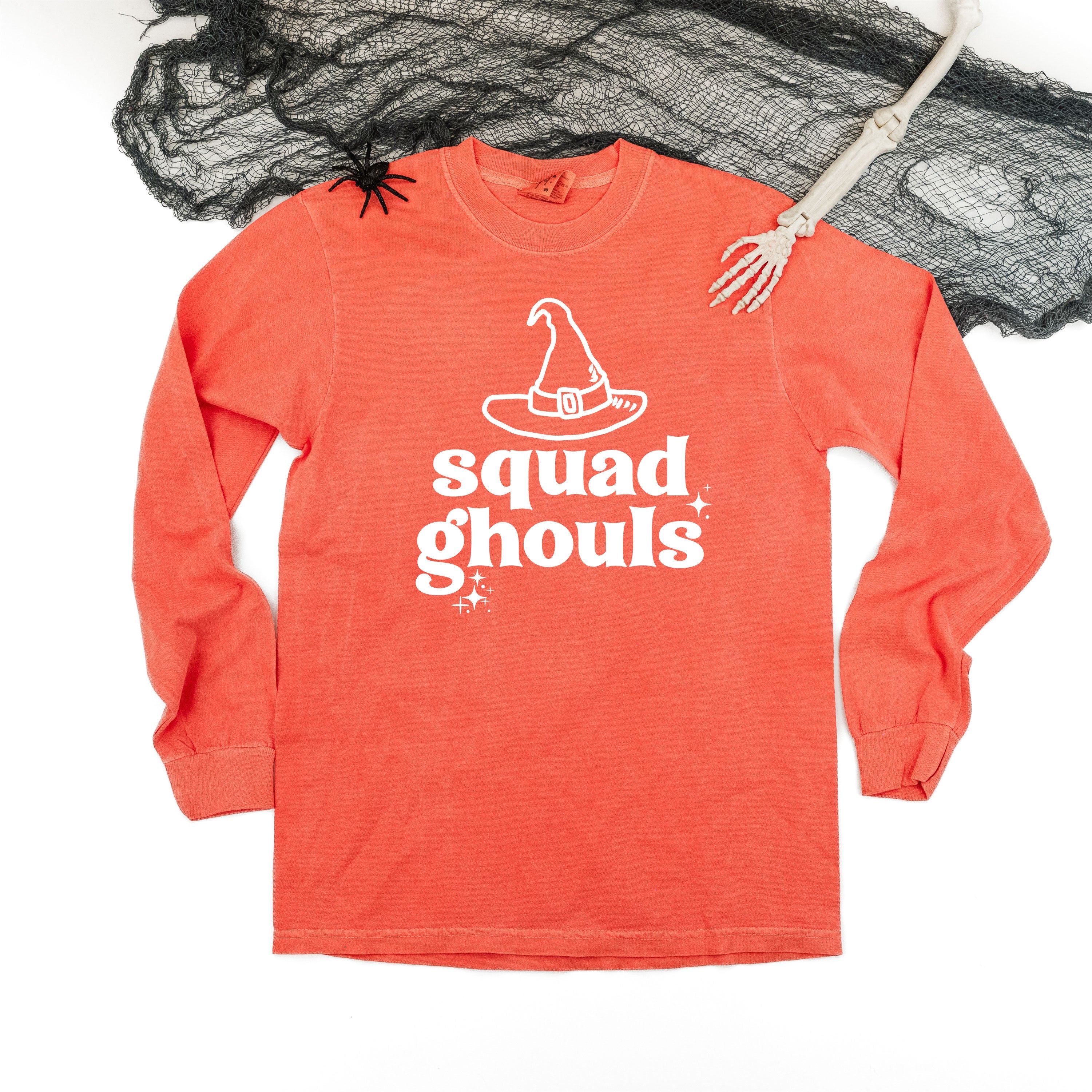 Squad Ghouls - Long Sleeve Comfort Colors Tee Little Mama Shirt Shop