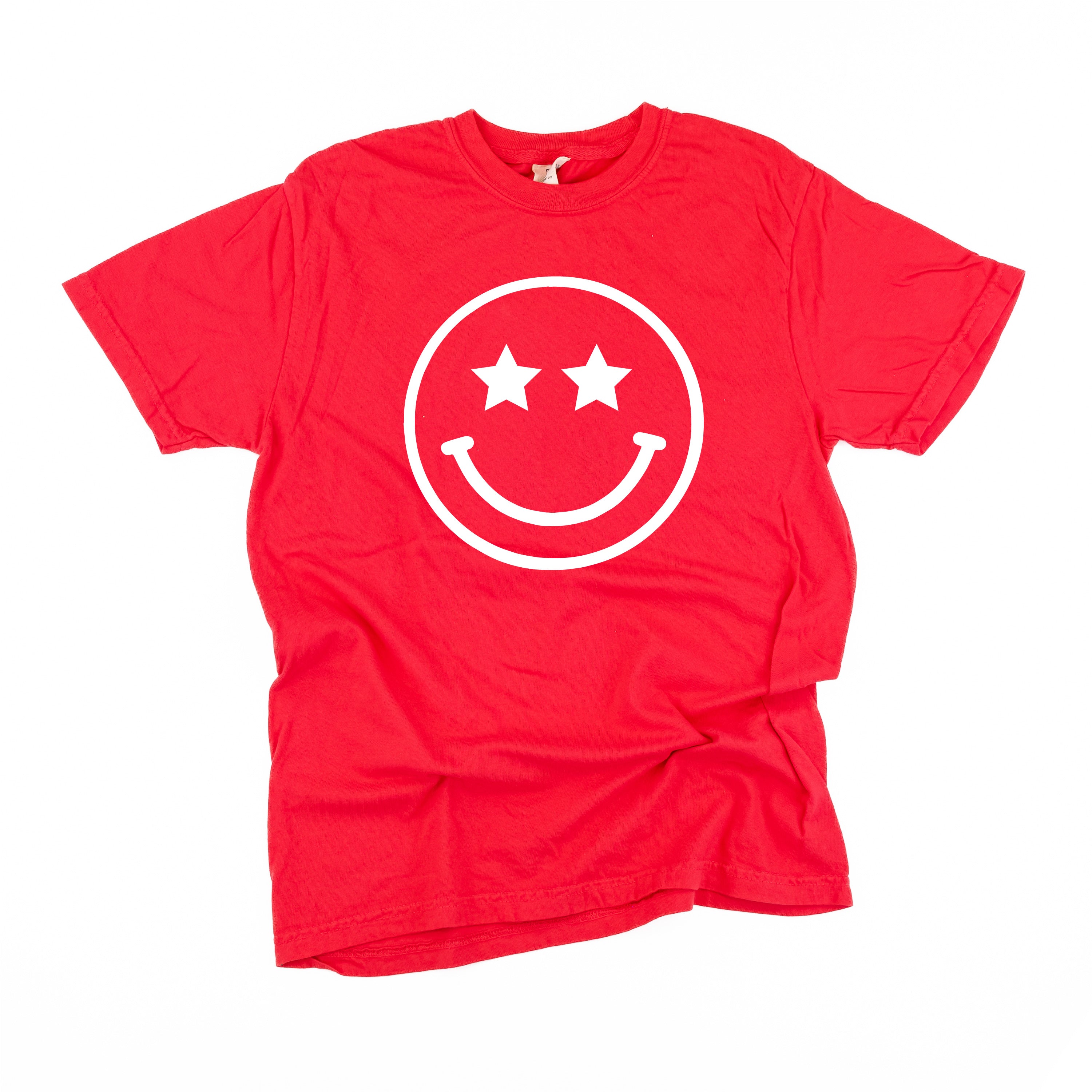 Star Eyes Smiley Face - Comfort Colors Tee Little Mama Shirt Shop