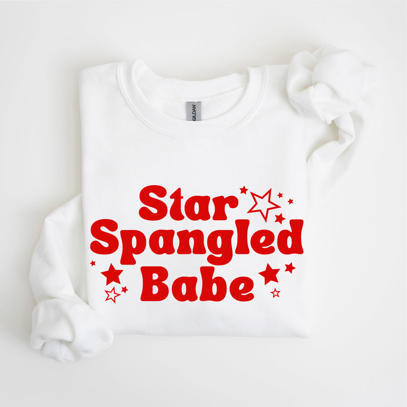 STAR SPANGLED BABE - BASIC FLEECE CREWNECK