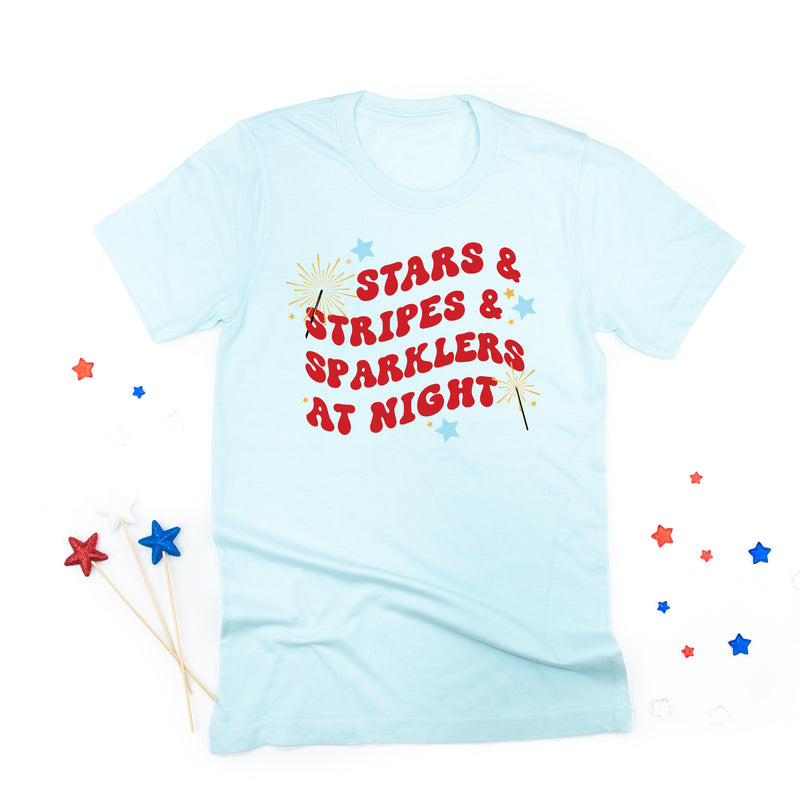 Stars & Stripes & Sparklers at Night - Unisex Tee