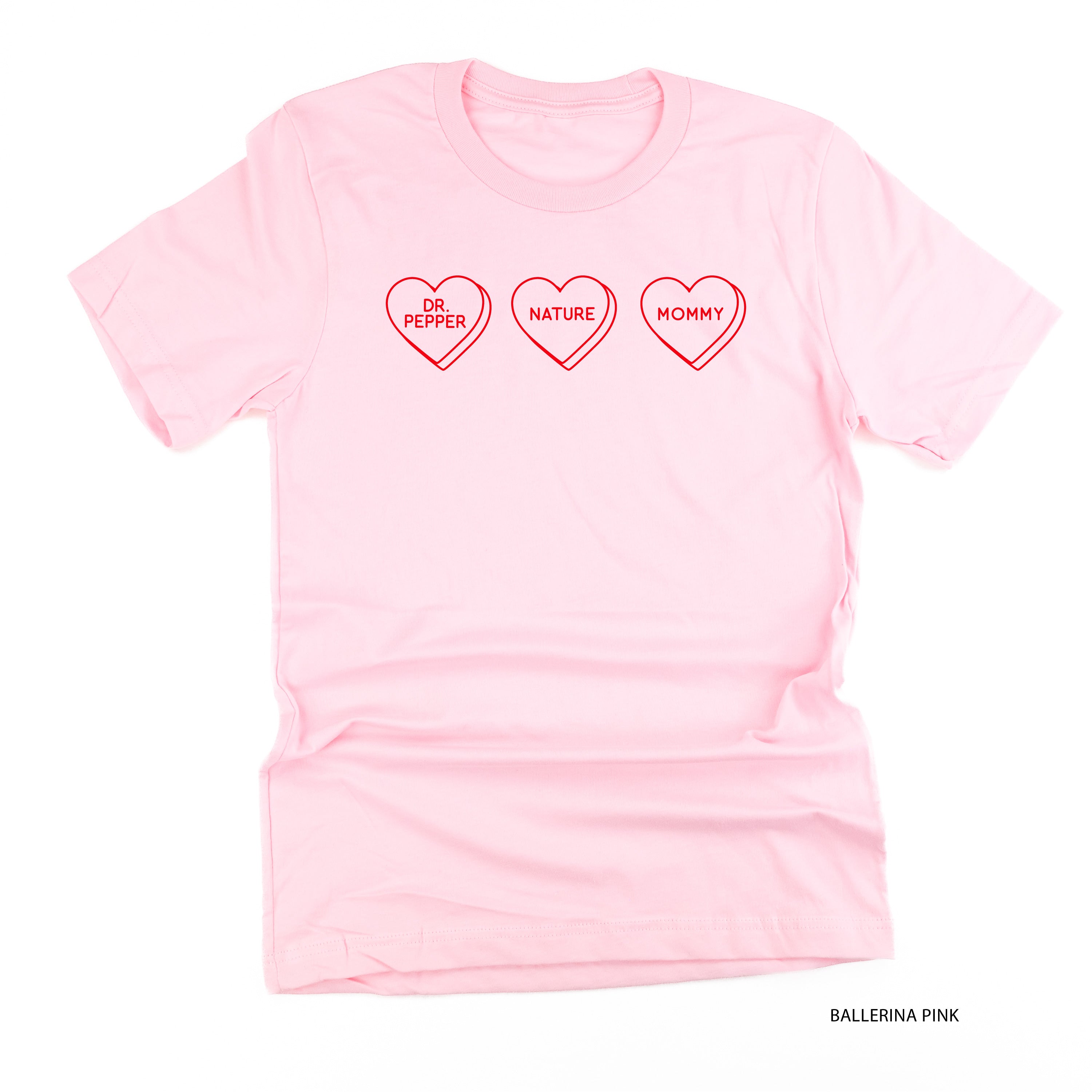 Start a Conversation! - Choose 3 Hearts - Unisex Tee Little Mama Shirt Shop