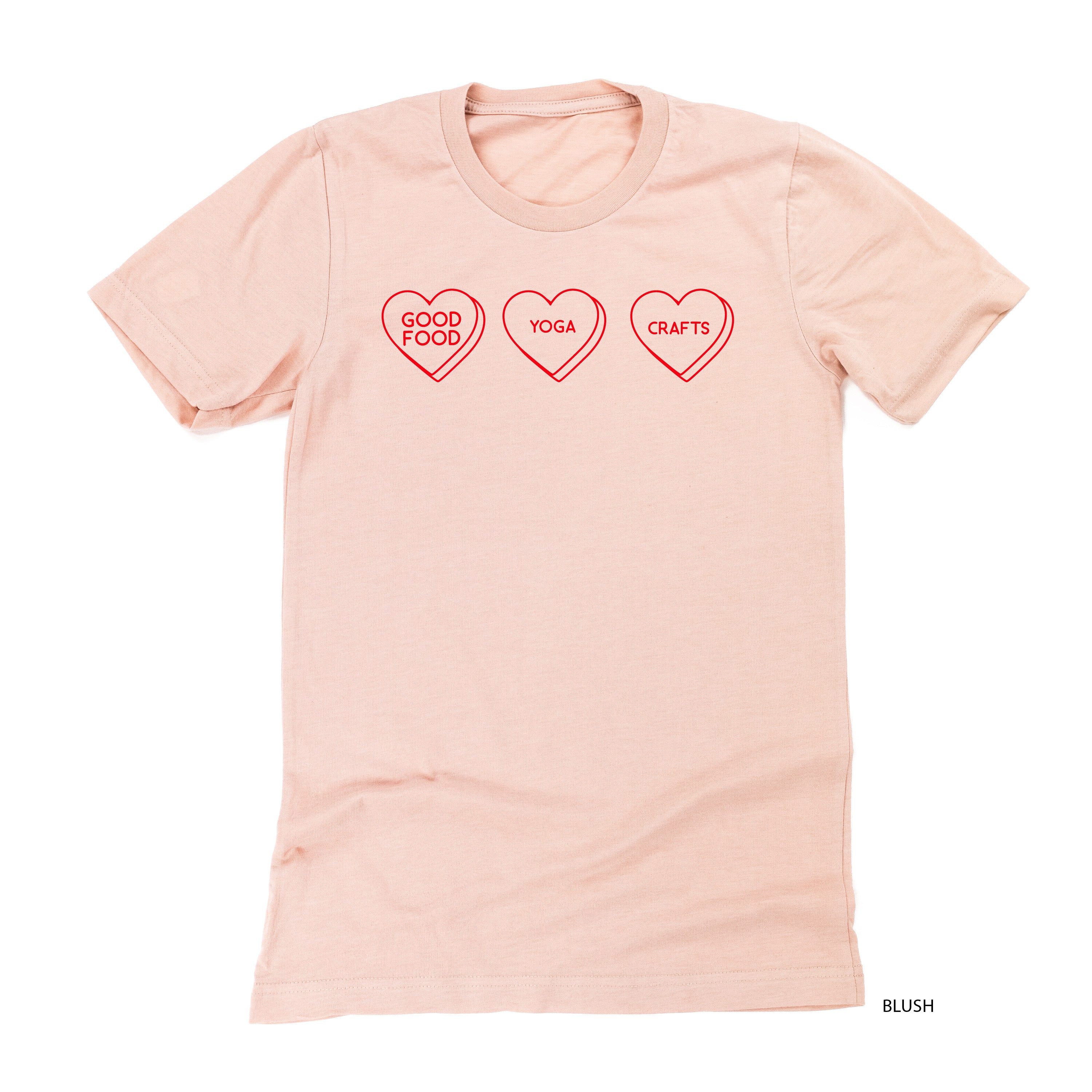 Start a Conversation! - Choose 3 Hearts - Unisex Tee Little Mama Shirt Shop