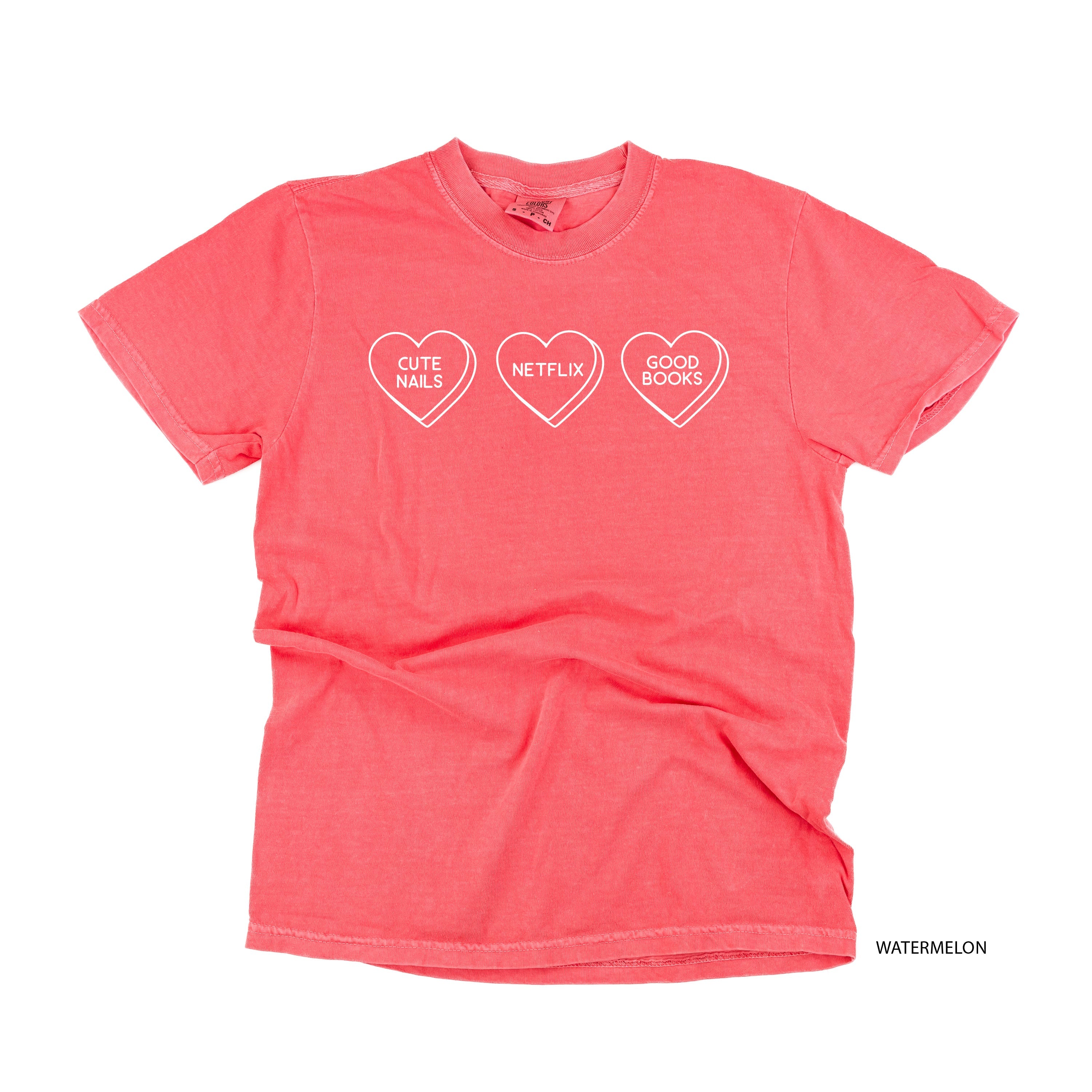 Start a Conversation! - Choose 3 Hearts - Comfort Colors Tee Little Mama Shirt Shop