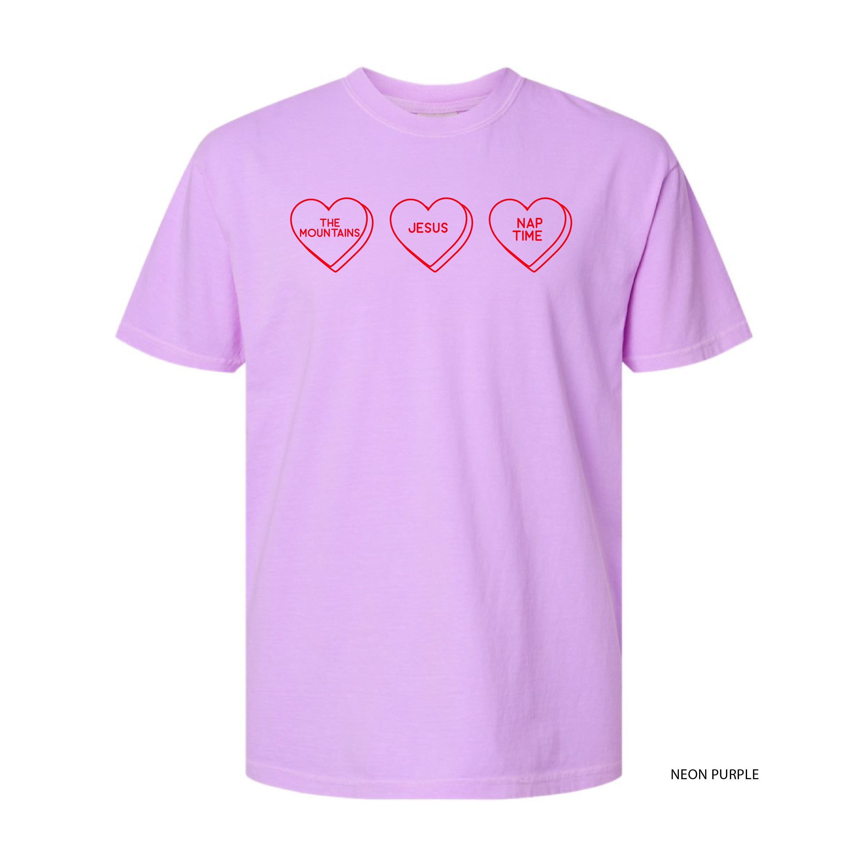 Start a Conversation! - Choose 3 Hearts - Comfort Colors Tee Little Mama Shirt Shop