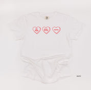 Start a Conversation! - Choose 3 Hearts - Comfort Colors Tee Little Mama Shirt Shop