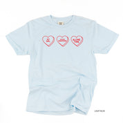 Start a Conversation! - Choose 3 Hearts - Comfort Colors Tee Little Mama Shirt Shop