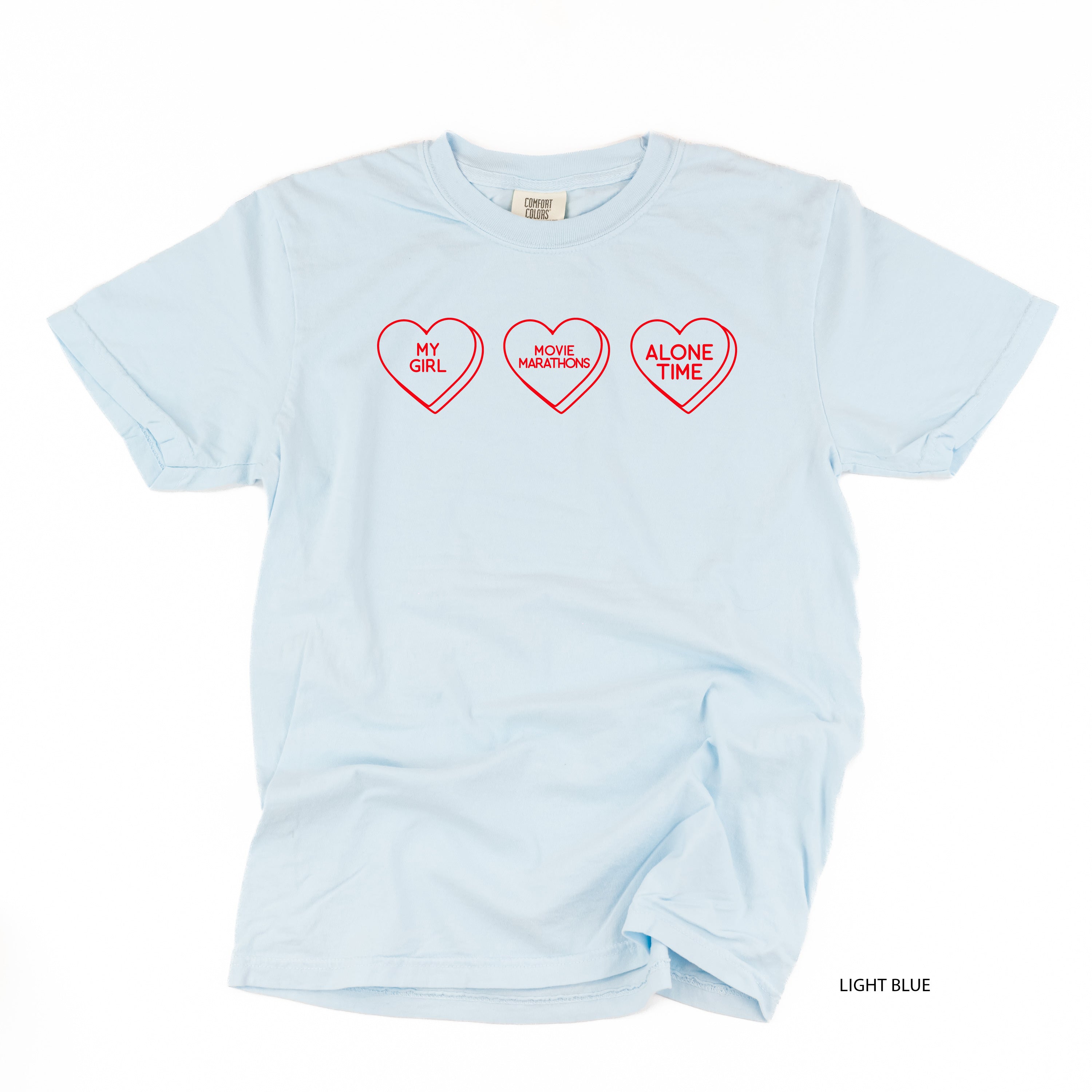 Start a Conversation! - Choose 3 Hearts - Comfort Colors Tee Little Mama Shirt Shop