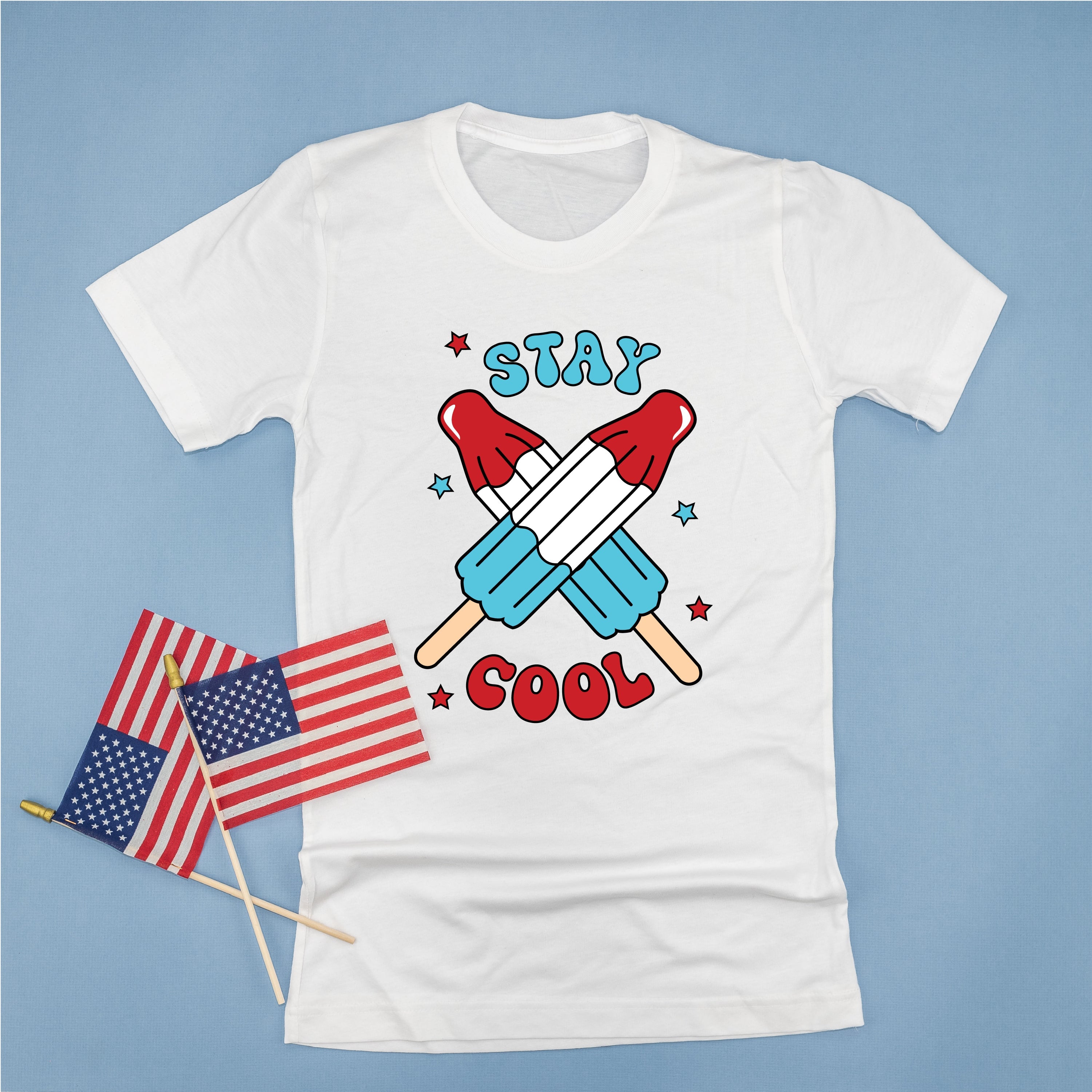 Stay Cool - Popsicles - Unisex Tee Little Mama Shirt Shop