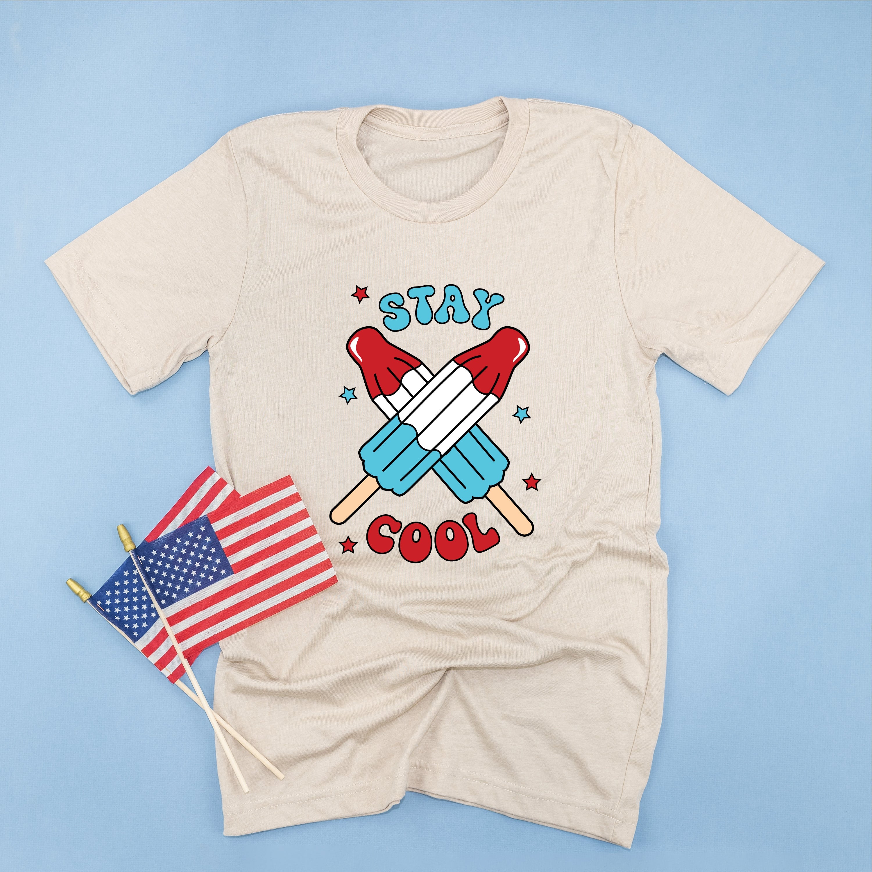 Stay Cool - Popsicles - Unisex Tee Little Mama Shirt Shop