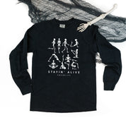 Stayin' Alive - Long Sleeve Comfort Colors Tee Little Mama Shirt Shop