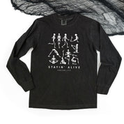 Stayin' Alive - Long Sleeve Comfort Colors Tee Little Mama Shirt Shop