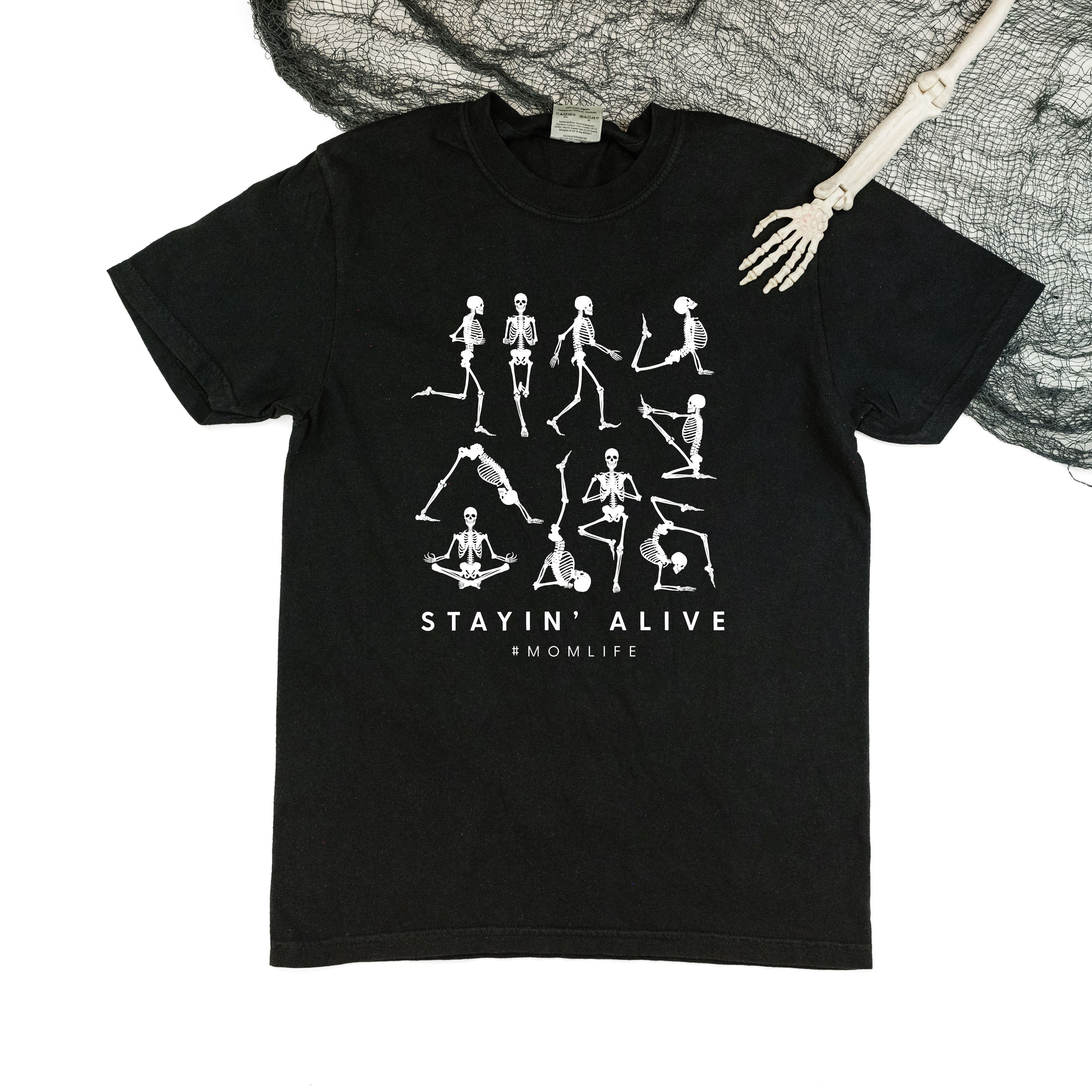 Stayin' Alive - Comfort Colors Tee Little Mama Shirt Shop