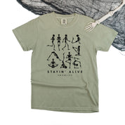 Stayin' Alive - Comfort Colors Tee Little Mama Shirt Shop