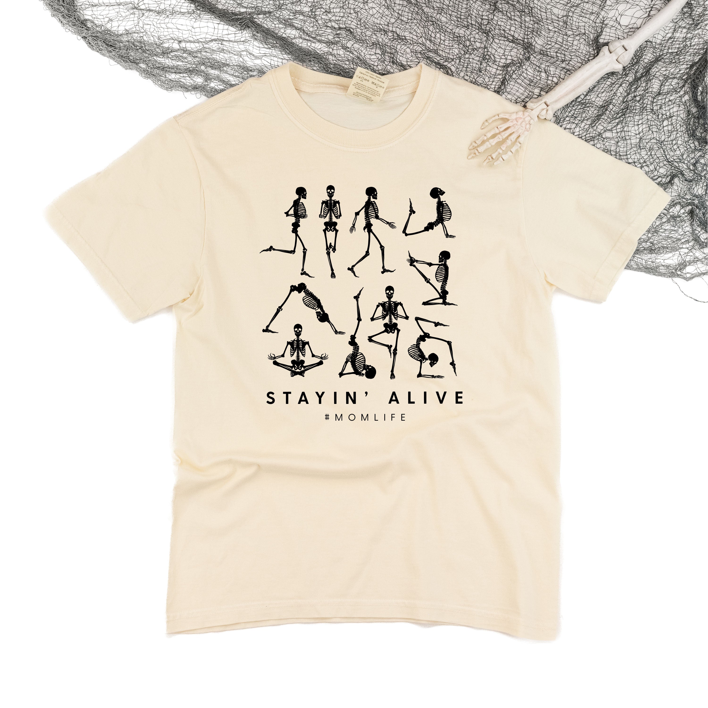 Stayin' Alive - Comfort Colors Tee Little Mama Shirt Shop