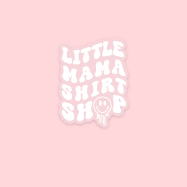 LMSS® STICKER - Little Mama Shirt Shop Melty Smiley Logo