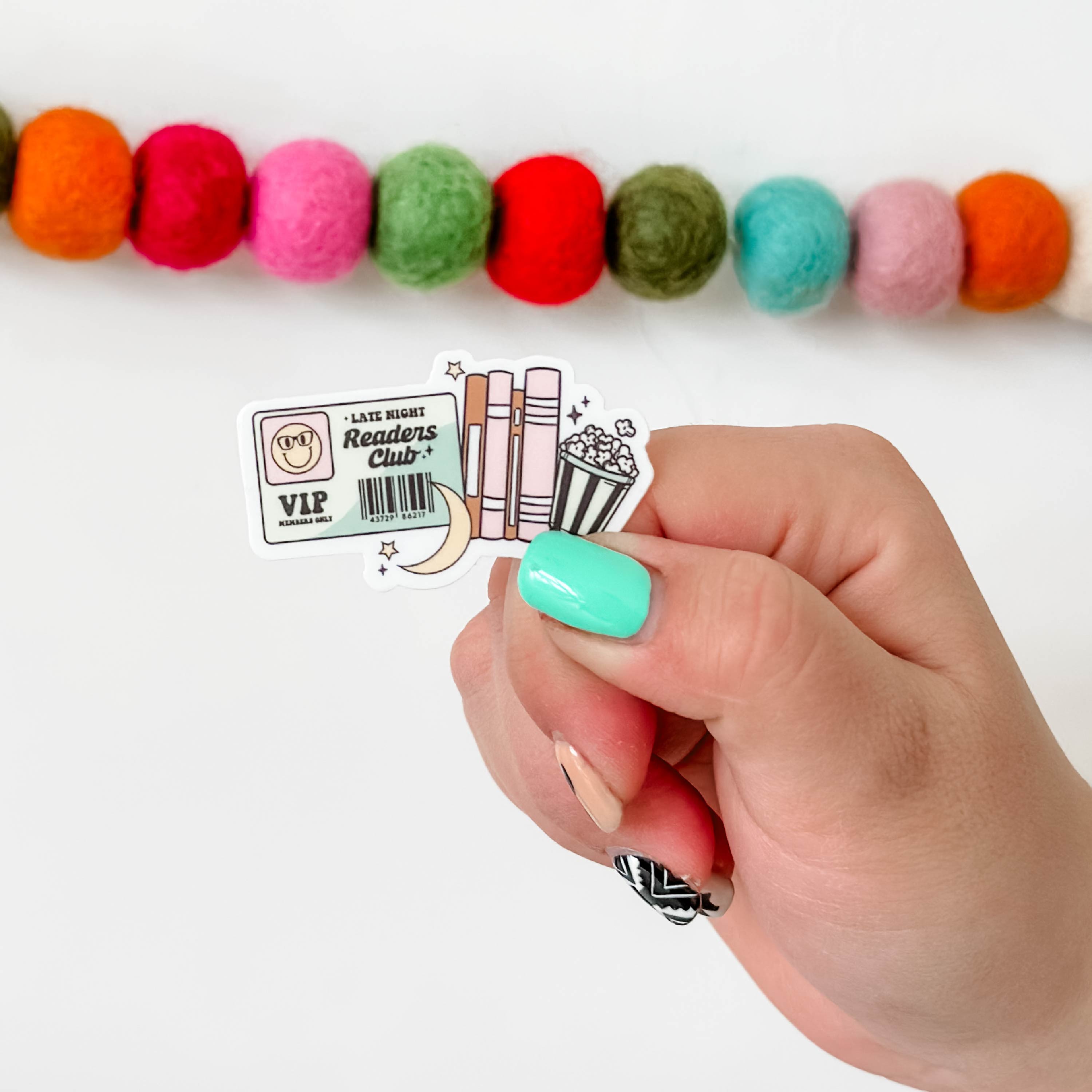 LMSS® STICKER - Late Night Readers Club Little Mama Shirt Shop LLC