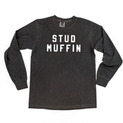 Stud Muffin - LONG SLEEVE Comfort Colors Tee Little Mama Shirt Shop