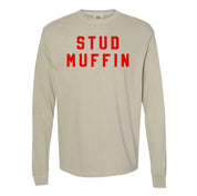 Stud Muffin - LONG SLEEVE Comfort Colors Tee Little Mama Shirt Shop