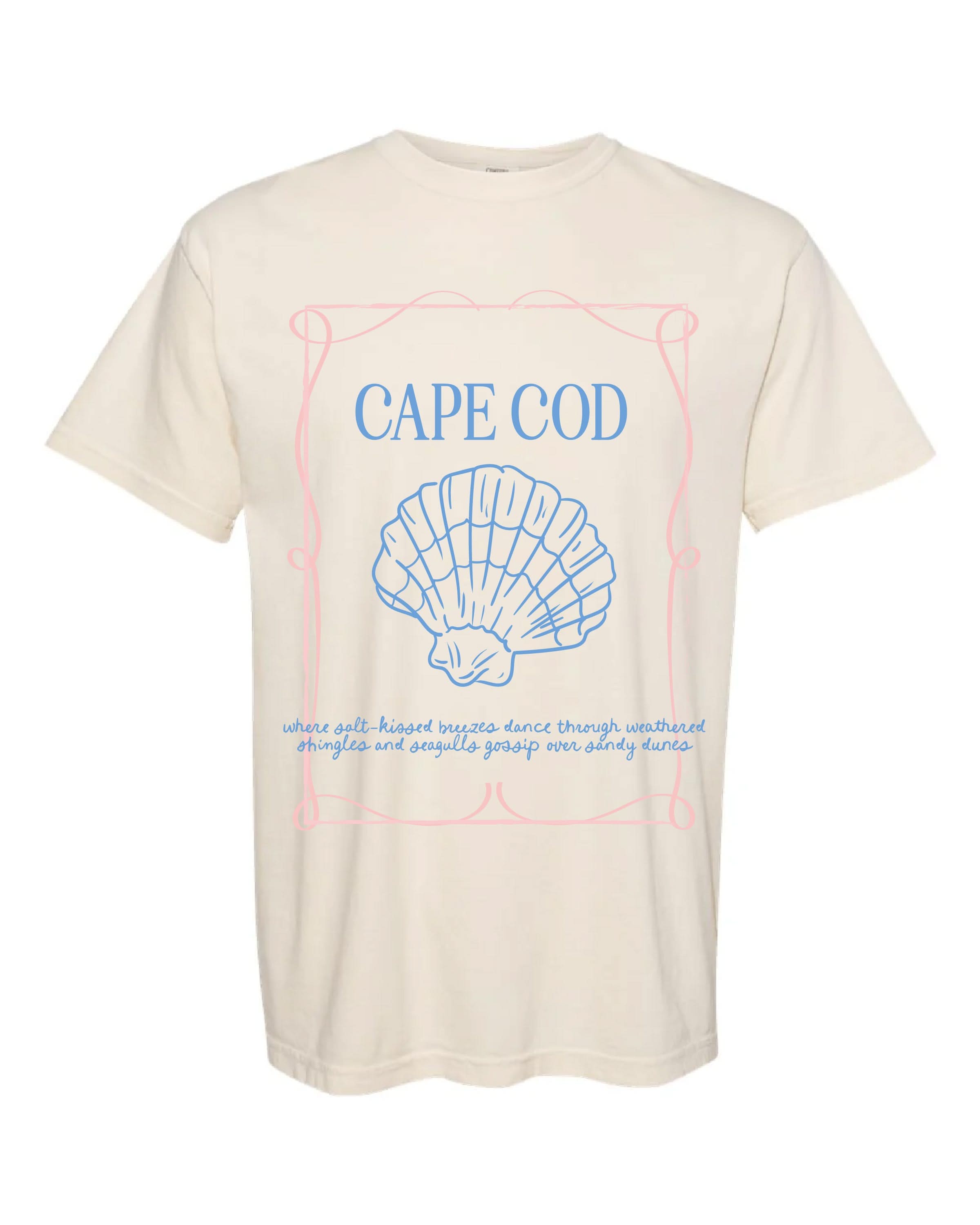 Cape Cod Seashell - Adult Comfort Colors Tee | Little Mama Shirt Shop Little Mama Shirt Shop LLC