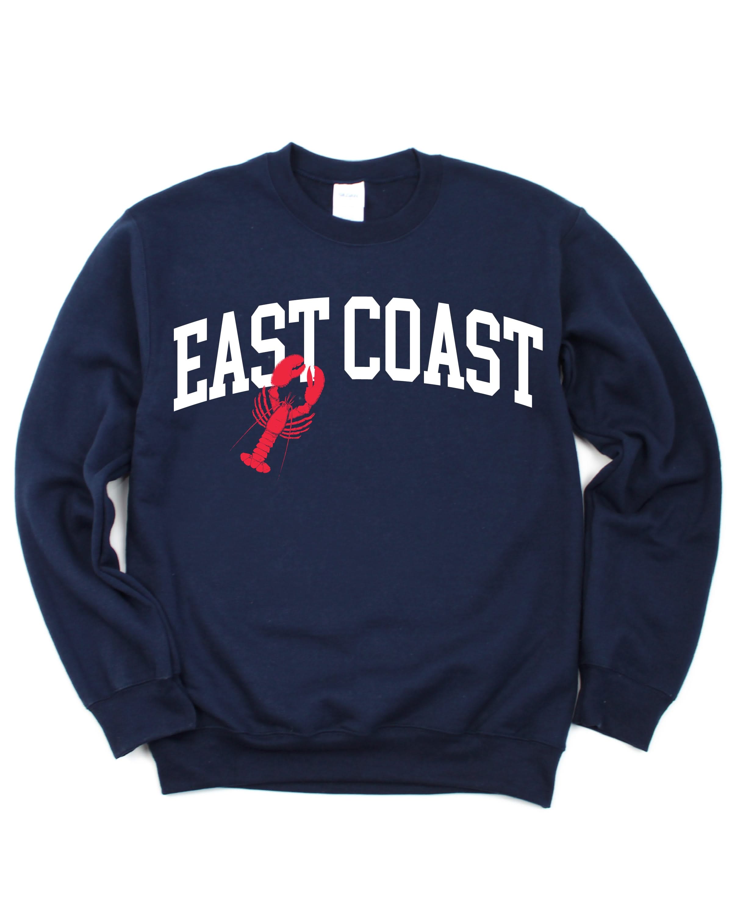 East Coast Lobster Graphic Sweater - Adult Basic Fleece | Little Mama Shirt Shop Little Mama Shirt Shop LLC
