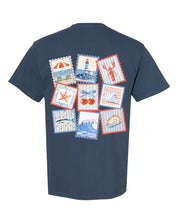 Coastal Dreams Postage Stamps - Adult Comfort Colors Tee | Little Mama Shirt Shop Little Mama Shirt Shop LLC