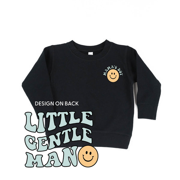 THE RETRO EDIT - Mama's Boy Pocket on Front w/ Little Gentleman on Back - Child Sweater
