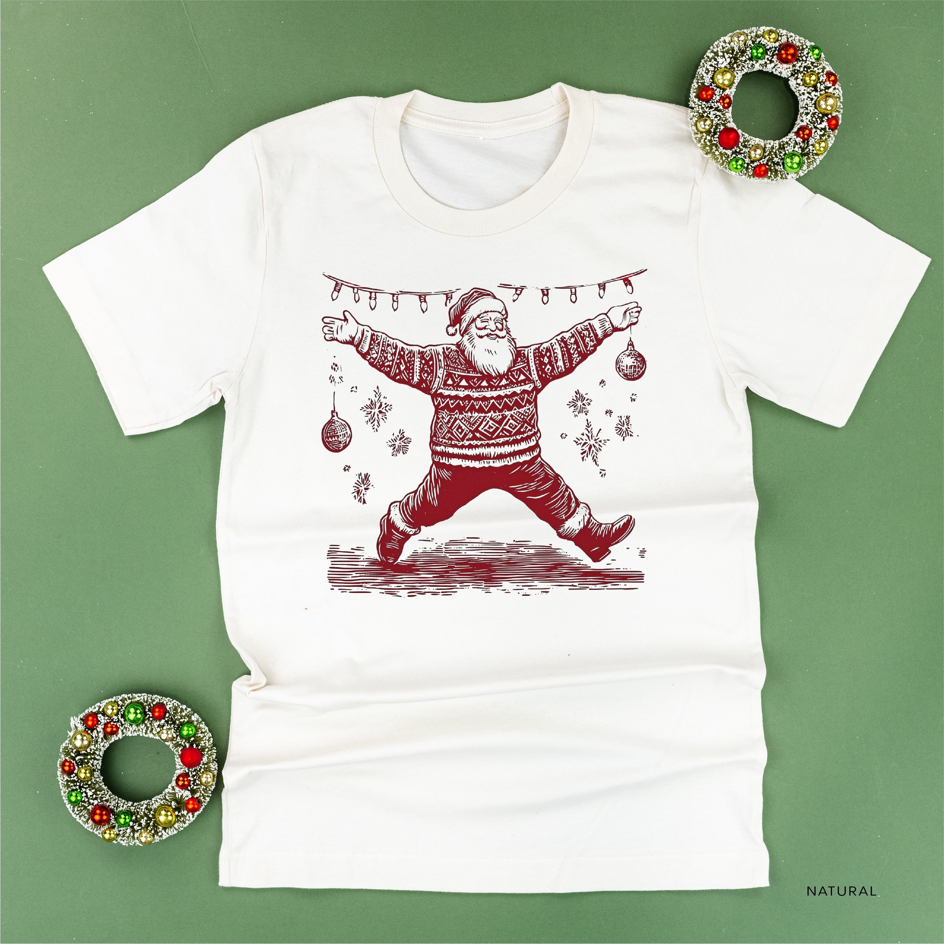Sweater Santa - Unisex Tee Little Mama Shirt Shop