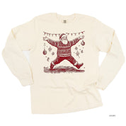 Sweater Santa - LONG SLEEVE Comfort Colors Tee Little Mama Shirt Shop
