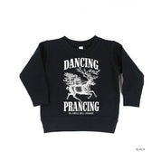 Dancing and Prancing in Jingle Bell Square - Child Sweater Little Mama Shirt Shop